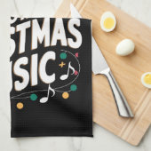 Het is nooit te vroeg voor kerstmuzikant theedoek (Quarter Fold)