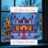 Het is nooit te vroeg voor kerstversiering kaart