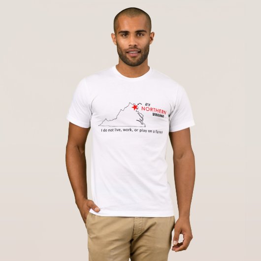 Het is NORTHERN Virginia T-shirt (Voorkant volledig)