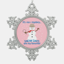 Het is NOw Mystery Detective Snowman Pink