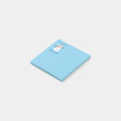 Het is NU Mystery Detective Snowman Blue Post-it® Notes (Schuin)