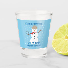 Het is NU Mystery Detective Snowman Blue Shot Glas