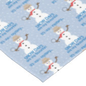 Het is NU Mystery Detective Snowman Tafelkleed (Gekanteld)