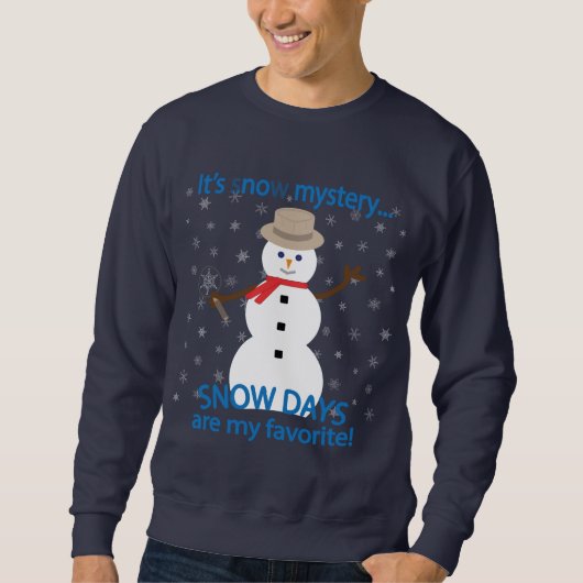 Het is NU Mystery Detective Snowman Trui (Voorkant)