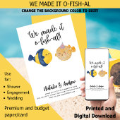 Het is O-FISH-AL Funny Cute Summer Vrijgezellenfee Kaart