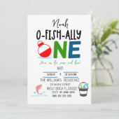 Het is O-Fish-Ally One, 1e verjaardag Kaart (Staand voorkant)