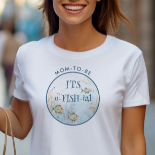 Het is O-fish-ieel Moeder Worden Onder de Zee T-shirt