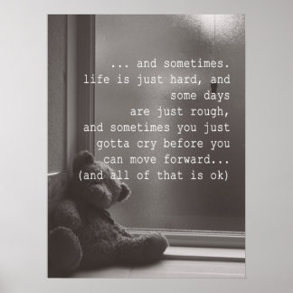 het is O.K. om het O.K. Citaat van de Aanmoediging Poster