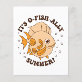 Het is O-vis-ally Zomervis Pun Flyer (Voorkant)