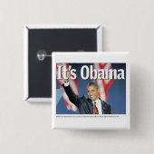 Het is Obama Button (Voorkant /achterkant)
