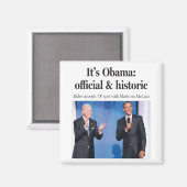 Het is Obama: Officiële en historische magneet (Voorkant / Achterkant)