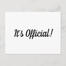 Het is officieel! Aankondiging van het Elopement W