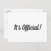 Het is officieel! Aankondiging van het Elopement W (Voorkant / Achterkant)