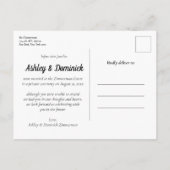 Het is officieel! Aankondiging van het Elopement W (Achterkant)