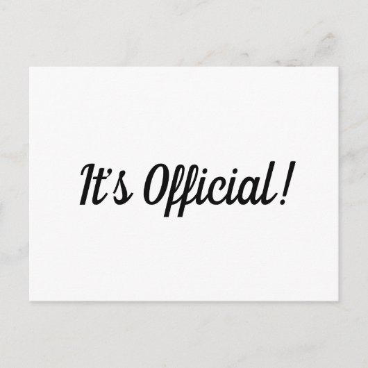 Het is officieel! Aankondiging van het Elopement W (Voorkant)