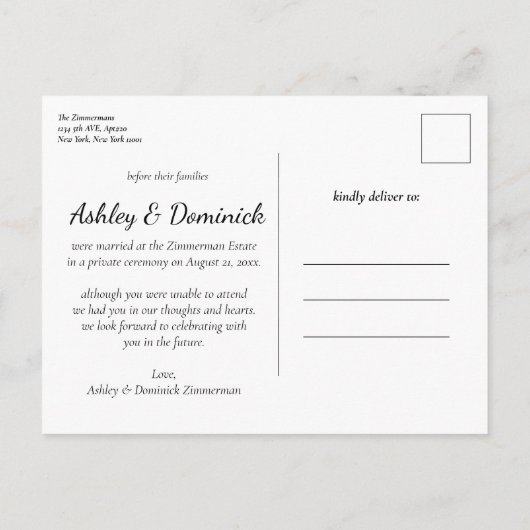 Het is officieel! Aankondiging van het huwelijk (Achterkant)