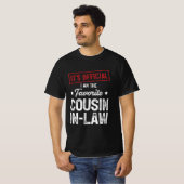 Het is officieel dat ik de favoriete neef ben t-shirt (Voorkant volledig)