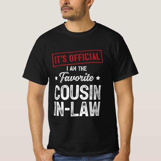 Het is officieel dat ik de favoriete neef ben t-shirt (Voorkant)