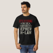 Het is officieel dat ik de favoriete schoonneef be t-shirt (Voorkant volledig)