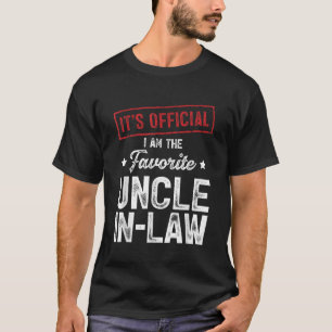 Het is officieel dat ik de favoriete schoonoom ben t-shirt