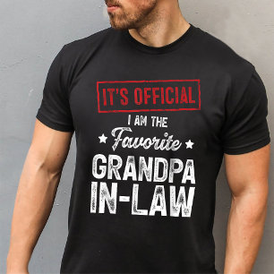 Het is officieel dat ik de favoriete schoonvader b t-shirt