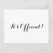 Het is officieel! Eenvoudige aankondiging van het  (Voorkant)