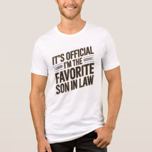 Het is officieel Ik ben de favoriete schoonzoon Tri-Blend Shirt