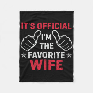 Het is officieel Ik ben de favoriete vrouw  moeder Fleece Deken