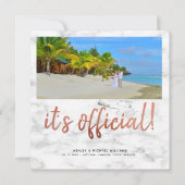 Het is officieel Koper 4 Foto vierkante marmeren b Kaart (Voorkant)