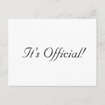 Het is officieel! Rustic Simple Wedding Announding