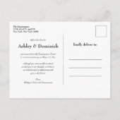 Het is officieel! Rustic Simple Wedding Announding Aankondigingskaart (Achterkant)