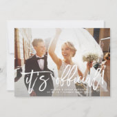 Het is officiële aankondiging van de bruiloft foto (Voorkant)