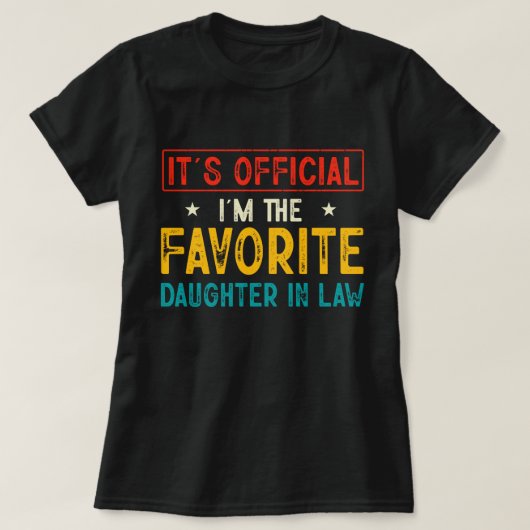 Het is Officier ik ben de favoriete dochter in de  T-shirt (Design voorkant)
