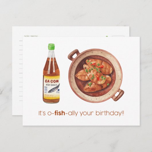 Het is Oh-vis-ally Uw Verjaardagskaart Briefkaart (Voorkant / Achterkant)