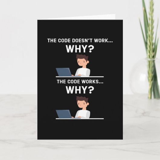 Het is OK Computer Scientist Hacker IT Kaart (Voorkant)