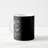 Het is OK om anders te zijn - Autisme Bewustzijn D Koffiemok (Voorkant links)