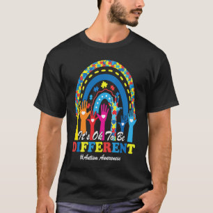 Het Is Ok Om Anders Te Zijn Autisme Bewustzijn Lui T-shirt