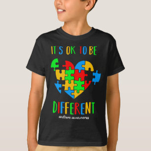 Het Is Ok Om Anders Te Zijn Autisme Bewustzijn Maa T-shirt