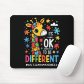 Het Is Ok Om Anders Te Zijn Autisme Bewustzijn Sch Muismat (Met muis)