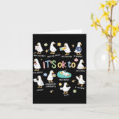 Het is Ok om Anders te Zijn Autisme Gans Kaart (Gele Bloem)