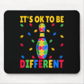 Het is OK om anders te zijn - bowling liefhebber a Muismat (Voorkant)