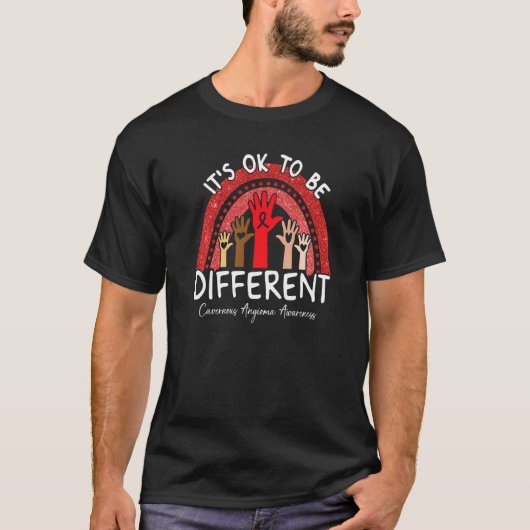 Het Is Ok Om Anders Te Zijn Cavernous Angioma Bewu T-shirt (Voorkant)