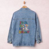 Het is ok om anders te zijn denim jacket (Hangar)