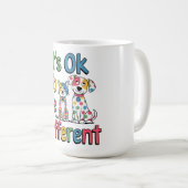 Het is ok om anders te zijn koffiemok (Voorkant rechts)