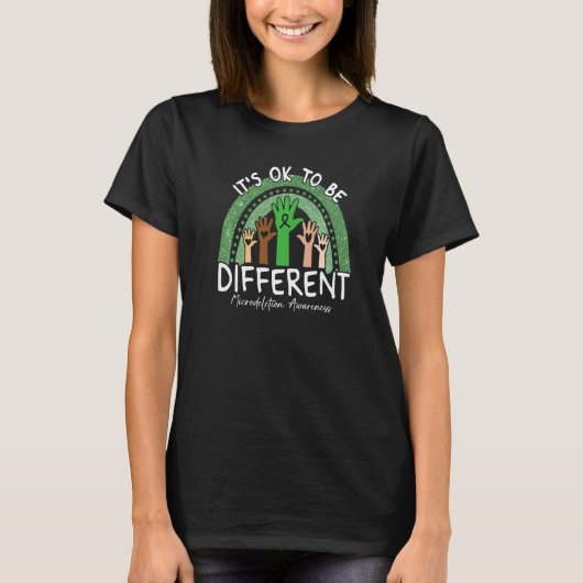 Het Is Ok Om Anders Te Zijn Microdeletie Bewustzij T-shirt (Voorkant)