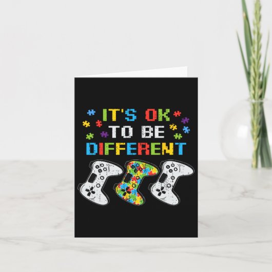 Het is OK om anders te zijn videogame autisme weg Kaart (Voorkant)