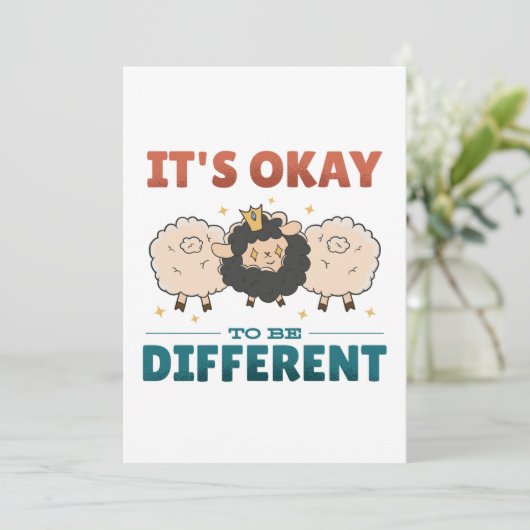 Het is OK om een andere uitnodiging te zijn (Staand voorkant)