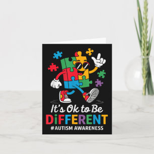 Het is OK om een beetje andere puzzel autisme bewu Kaart