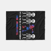 Het is OK om een beetje anders CHD bewustzijn te z Fleece Deken (Voorkant (Horizontaal))