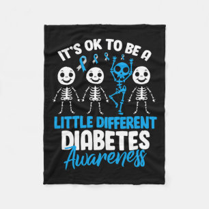 Het Is Ok Om Een Beetje Anders Te Zijn Diabetes Be Fleece Deken